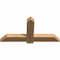 Ekena Millwork Eugene Smooth Timber Gable Bracket, Western Red Cedar, 48"W x 24"H x 3 1/2"D x 5 1/2"F, 12/12 Pitch GBW048X24X0406EUG00SWR - alternate 4